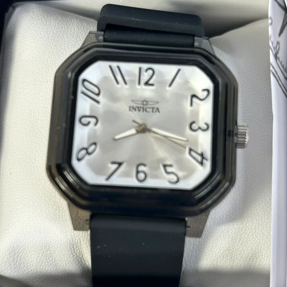 Invicta Celestial Scalenon Unisex Square Watch Black 39mm 70321